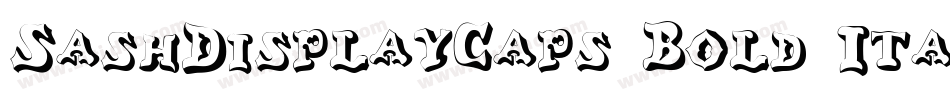 SashDisplayCaps Bold Italic字体转换